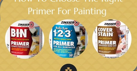 How To Choose The Right Primer For Painting