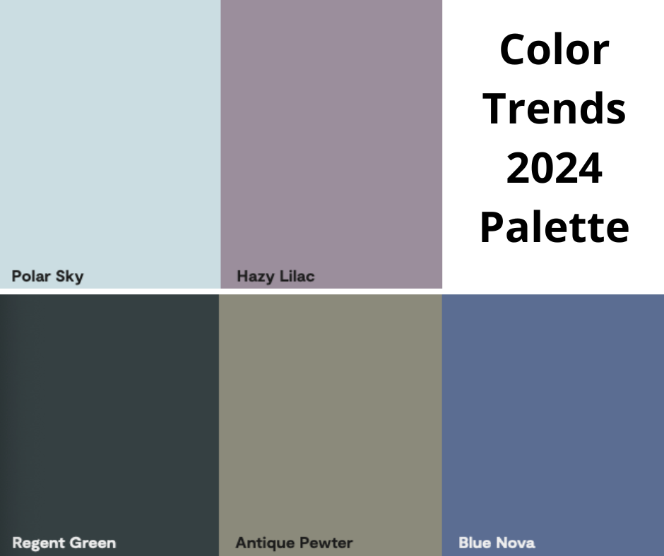 Benjamin Moore Color Trend Palette 2024