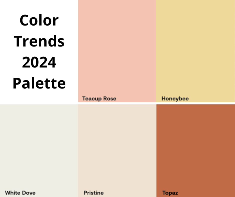 Benjamin Moore Color Trend Palette 2024 