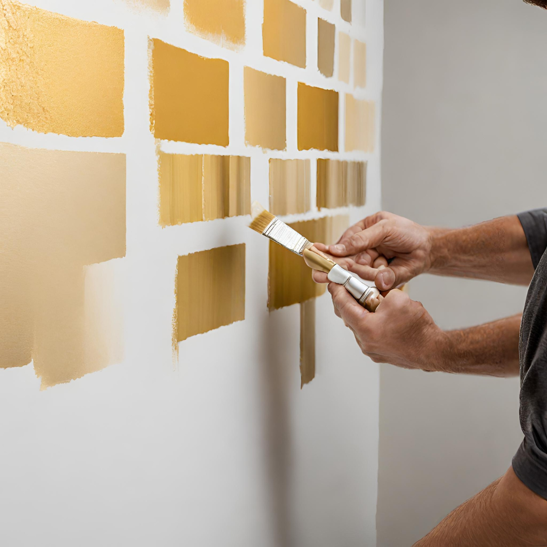 Gold Paint Samples For Interior Painting