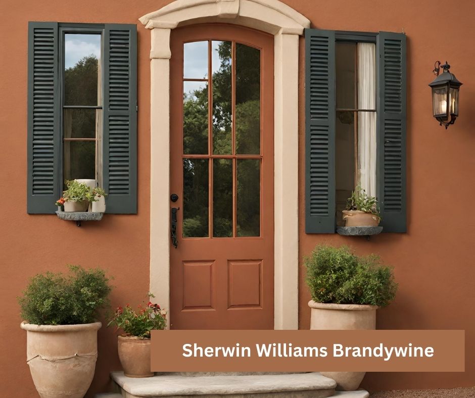 Image of Stucco Home Painted With Sherwin Williams Brandywine